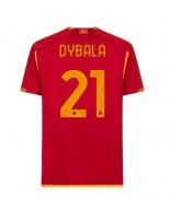 AS Roma Paulo Dybala #21 Domácí Dres 2023-24 Krátký Rukáv